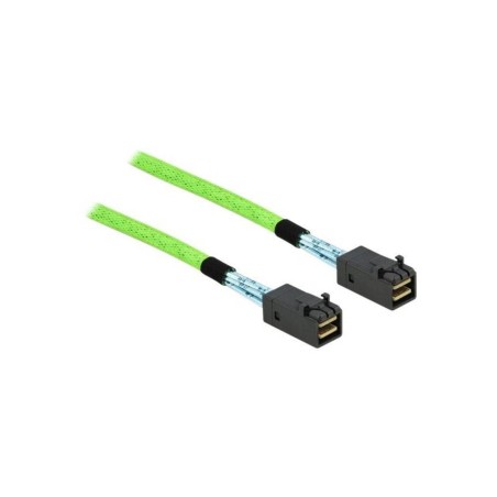 DeLOCK Serial Attached SCSI (SAS) internt kabel Grøn 50cm